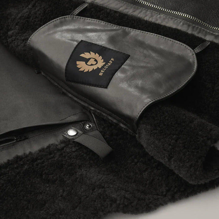 Belstaff Centenary Valiant Leather Jacket Black