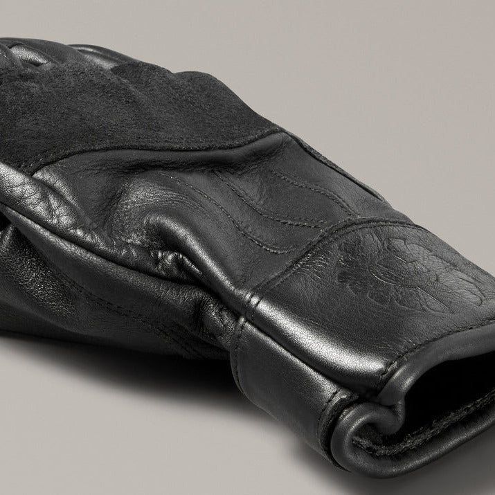 Belstaff Clinch Leather Gloves Black
