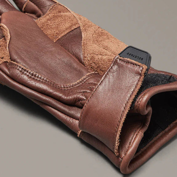 Belstaff Clinch Leather Gloves Tan