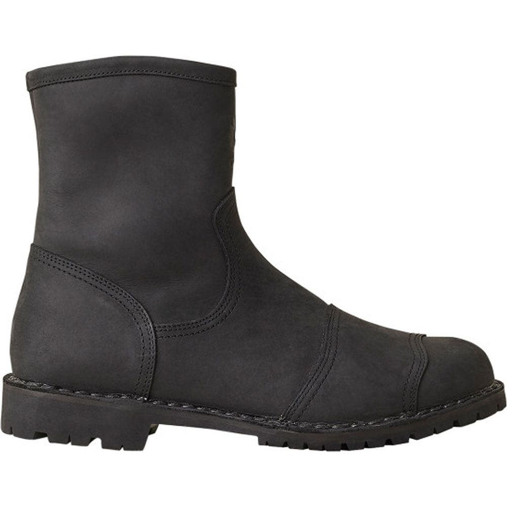 Belstaff Duration Short Leather Boots Black