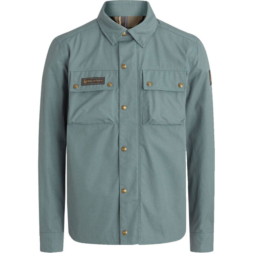 Belstaff Mansion Riding Shirt Dark Steel Green