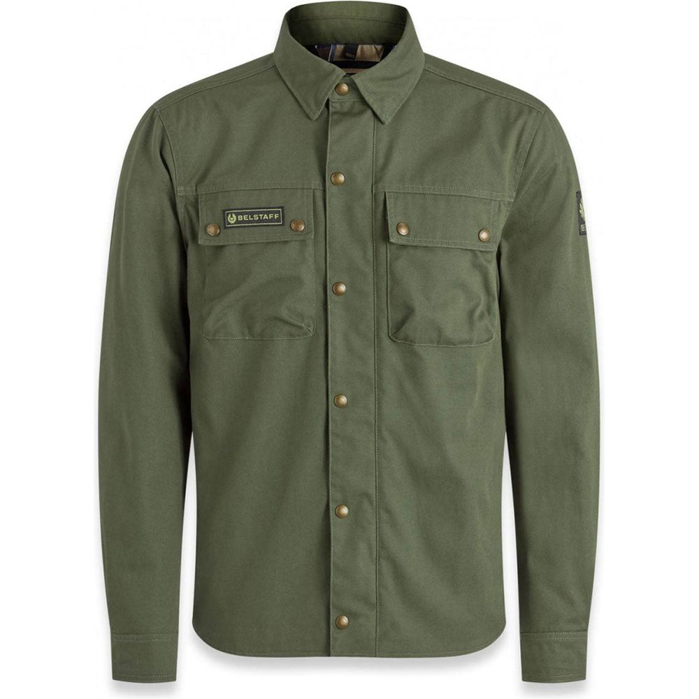 Belstaff Mansion Riding Shirt Forest Green