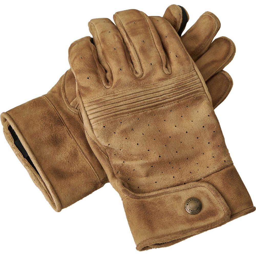 Belstaff Montgomery Leather Gloves Suede Sand