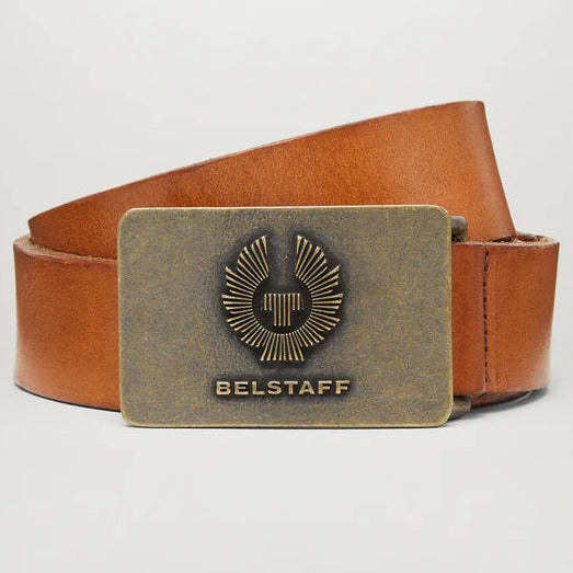 Belstaff Phoenix Leather Belt Chestnut
