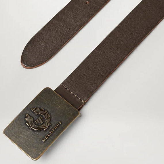 Belstaff Phoenix Leather Belt Dark Brown