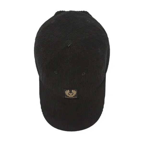 Belstaff Phoenix Patch Corduroy Cap Black FREE UK Delivery, FREE 365 Day Returns | Moto Central