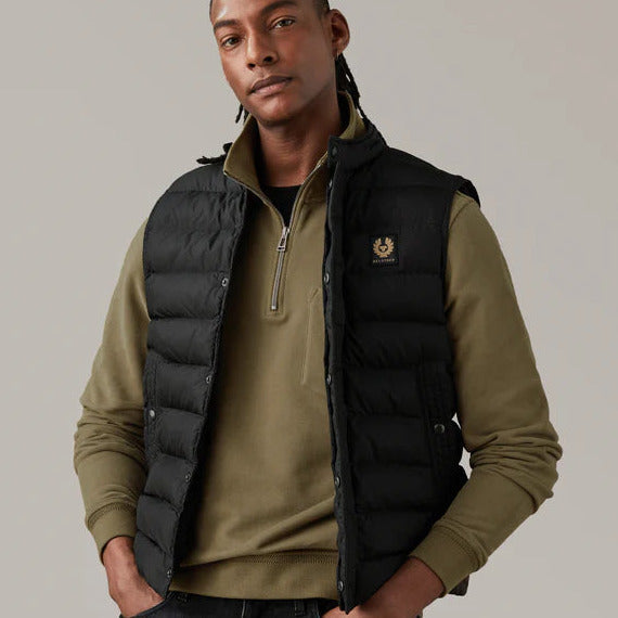 Belstaff Quarter Zip Jersey Olive