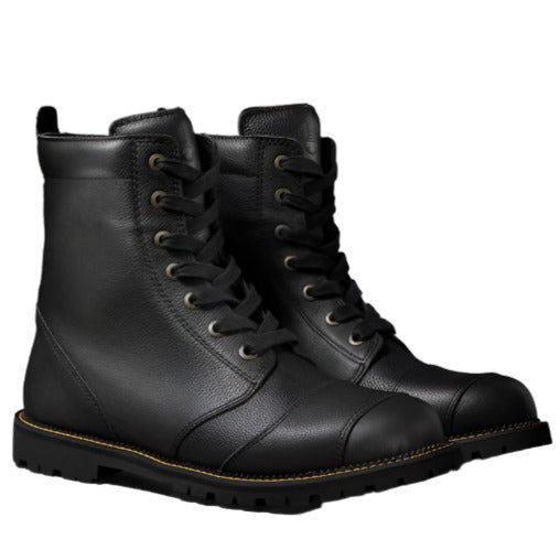 Belstaff Resolve Short Leather Boots Black