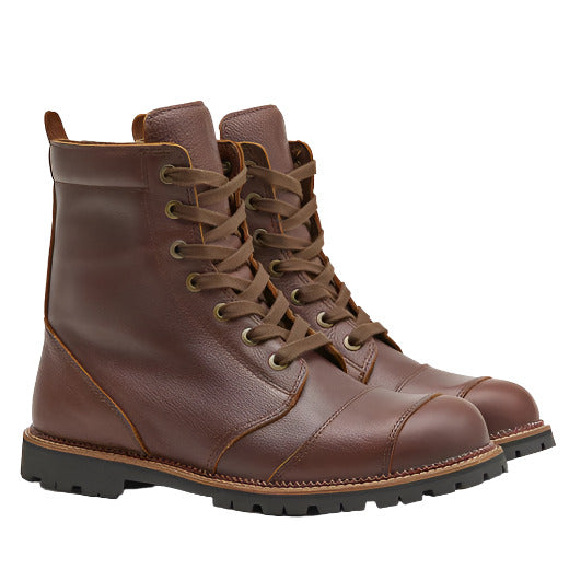 Belstaff Resolve Short Leather Boots Brown