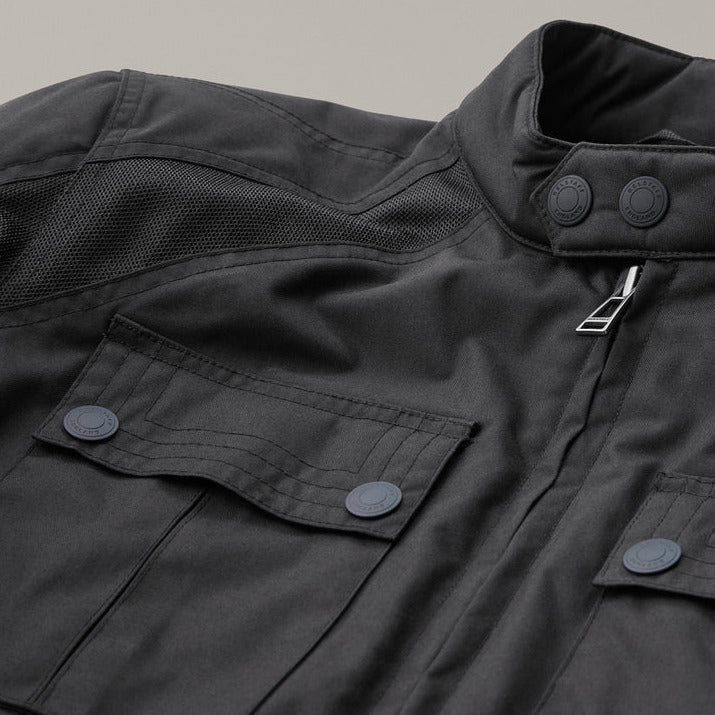 Belstaff Temple Technical Nylon Textile Jacket Black