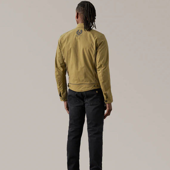 Belstaff Temple Technical Nylon Textile Jacket Olive
