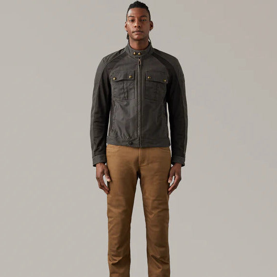 Belstaff Temple Technical Waxed Cotton Jacket Mahogany