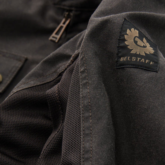 Belstaff Temple Technical Waxed Cotton Jacket Mahogany