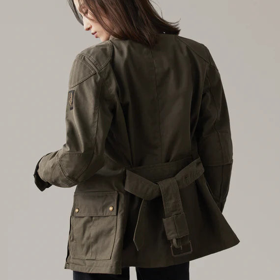 Belstaff Trialmaster Ladies Waxed Cotton Jacket Forest Green