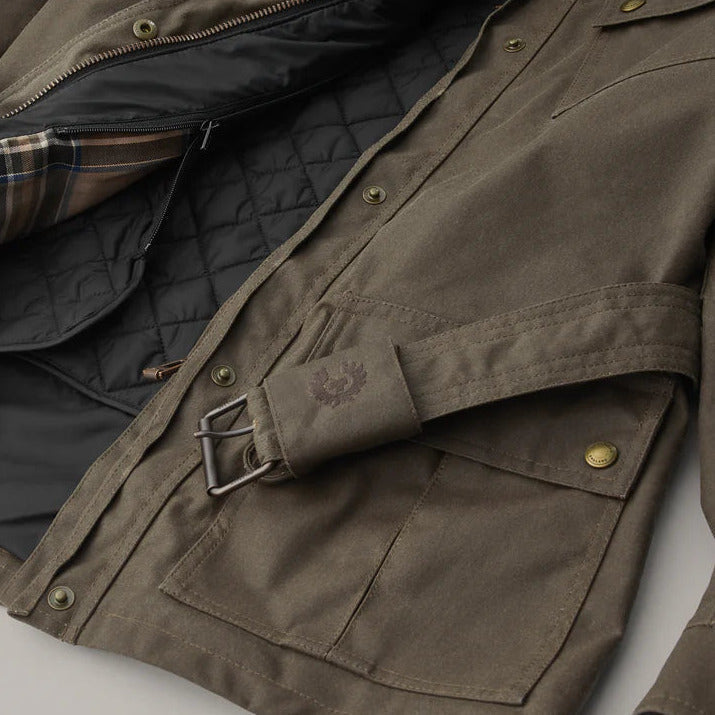 Belstaff Trialmaster Ladies Waxed Cotton Jacket Forest Green