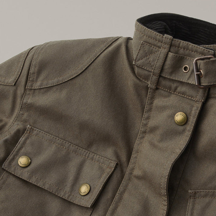 Belstaff Trialmaster Ladies Waxed Cotton Jacket Forest Green