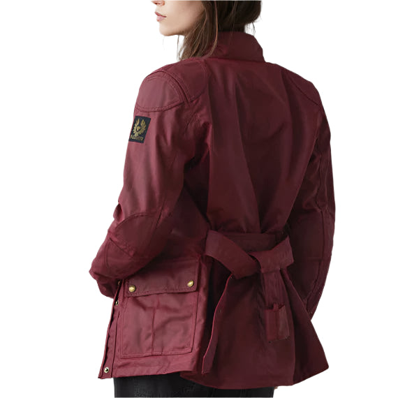 Belstaff Trialmaster Ladies Waxed Cotton Jacket Racing Red