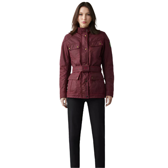 Belstaff Trialmaster Ladies Waxed Cotton Jacket Racing Red