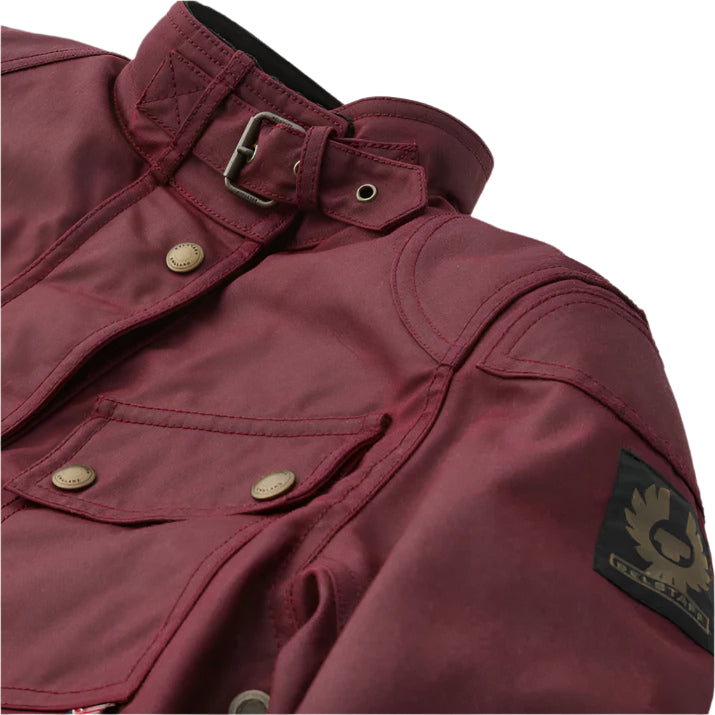 Belstaff Trialmaster Ladies Waxed Cotton Jacket Racing Red