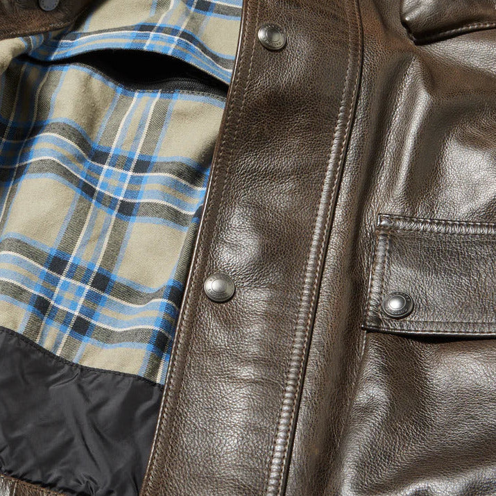 Belstaff Trialmaster Leather Jacket Dark Olive