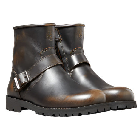 Belstaff Trialmaster Short Leather Boots Brown