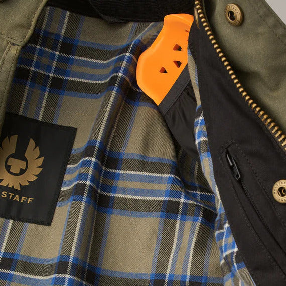 Belstaff Trialmaster Waxed Cotton Jacket Olive - FREE UK Shipping, FREE 365 Day Returns | Moto Central