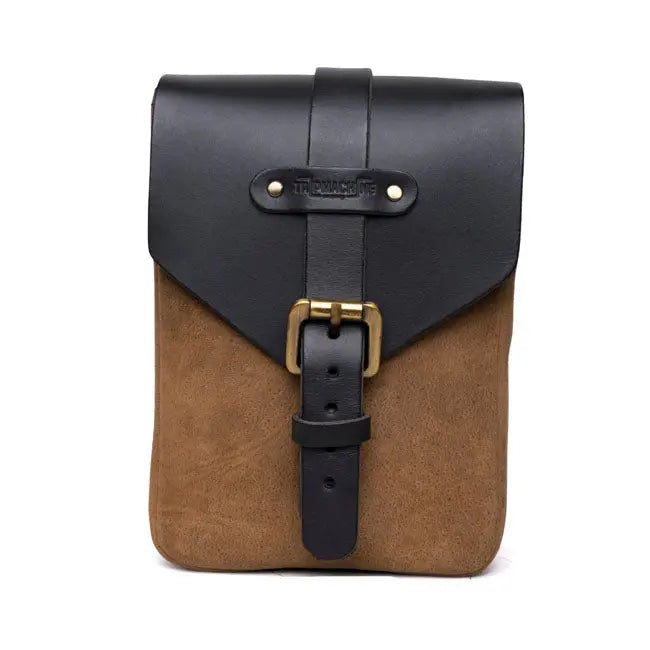 Trip Machine Tank Pouch / Belt Pouch Tobacco Brown - FREE UK Shipping, FREE 365 Day Returns | Moto Central