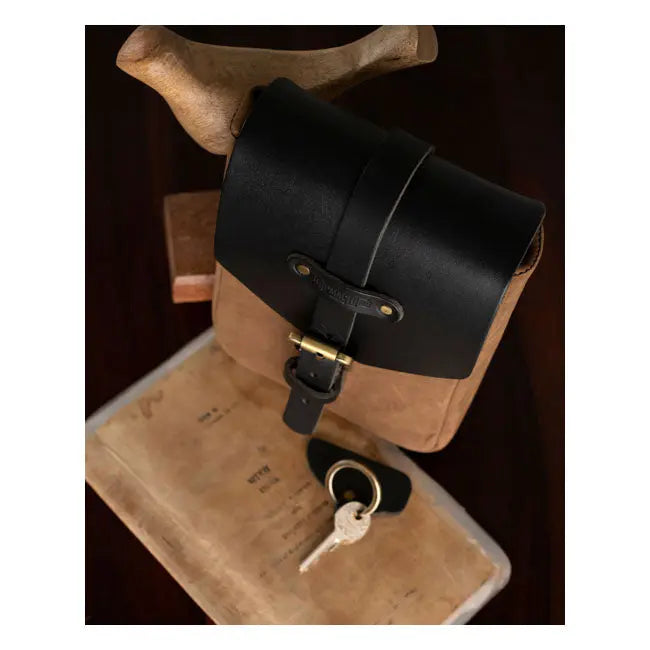 Trip Machine Tank Pouch / Belt Pouch Tobacco Brown - FREE UK Shipping, FREE 365 Day Returns | Moto Central