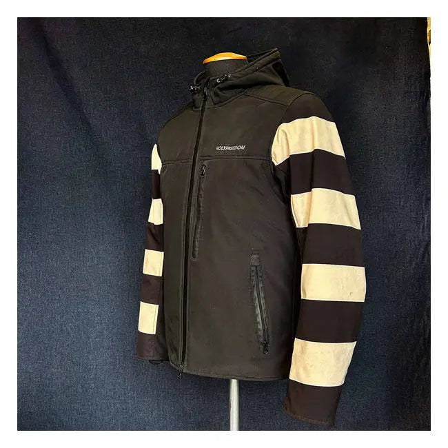 Holy Freedom Prison Softshell Jacket White / Black - FREE UK Shipping, FREE 365 Day Returns | Moto Central