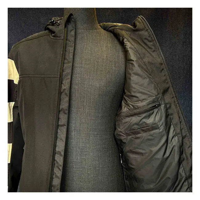 Holy Freedom Prison Softshell Jacket White / Black - FREE UK Shipping, FREE 365 Day Returns | Moto Central