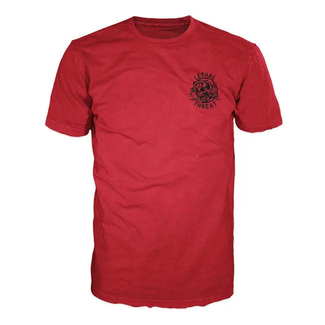Lethal Threat In Memory T-Shirt Red / Black - FREE UK Shipping, FREE 365 Day Returns | Moto Central