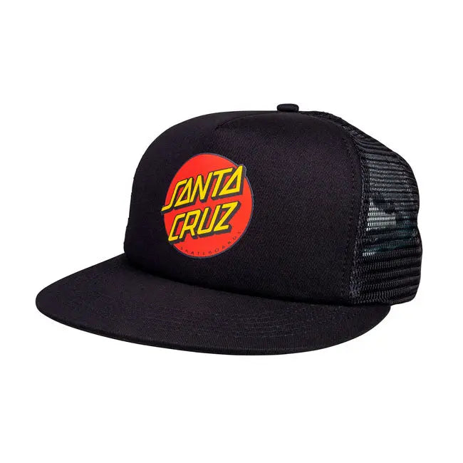 Santa Cruz Dot Mesh Cap Black / Black - FREE UK Shipping, FREE 365 Day Returns | Moto Central