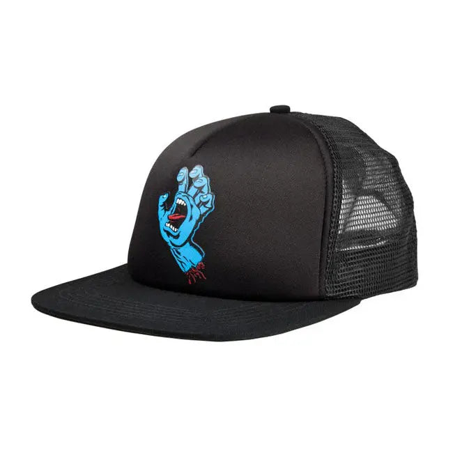 Santa Cruz Hand Mesh Back Cap Black / Black - FREE UK Shipping, FREE 365 Day Returns | Moto Central