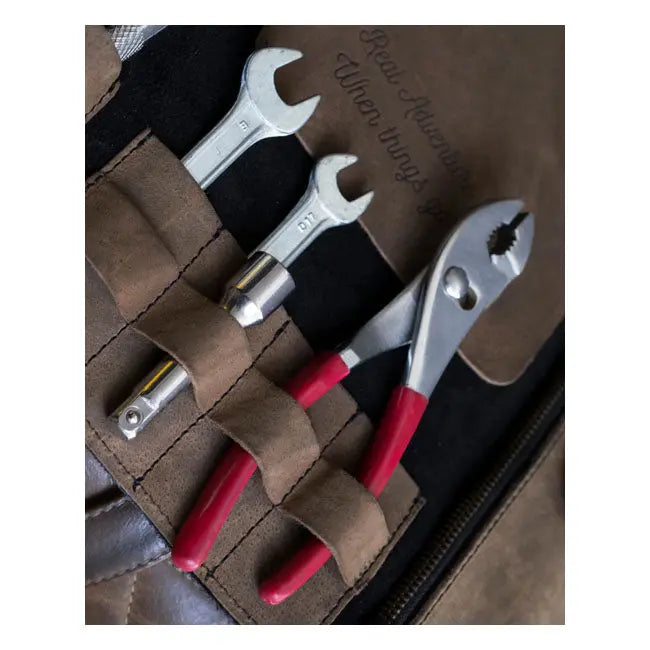 Trip Machine Universal Tool Roll Tobacco / Black - FREE UK Shipping, FREE 365 Day Returns | Moto Central