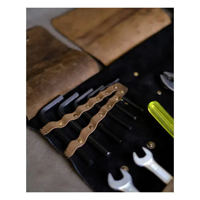 Trip Machine Universal Tool Roll Tobacco / Black - FREE UK Shipping, FREE 365 Day Returns | Moto Central