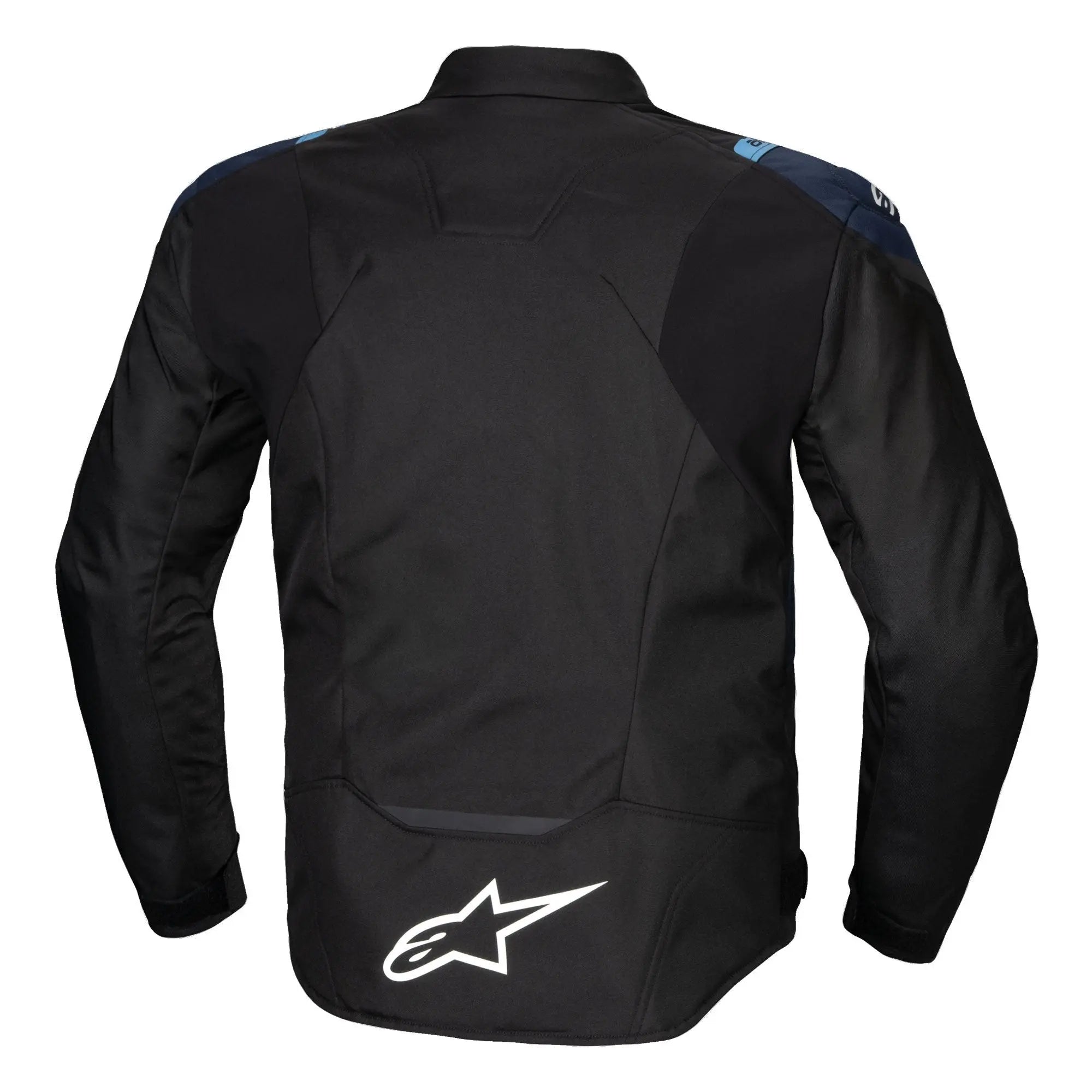 Alpinestars T-Jaws V4 Waterproof Textile Jacket Black / Dark Blue / Blithe Blue - FREE UK Shipping, FREE 365 Day Returns | Moto Central