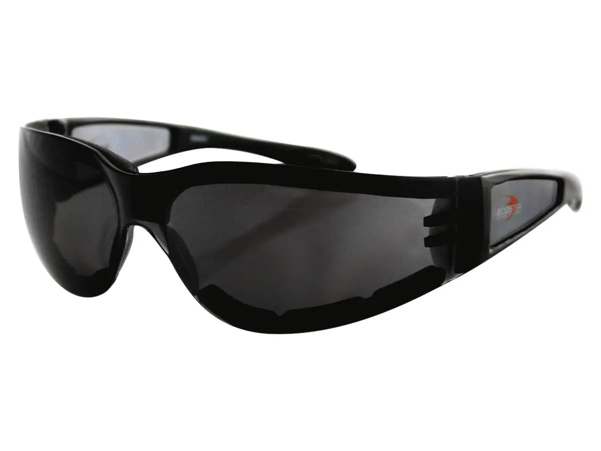 Bobster Eyewear Shield II Sunglasses Black Frame Smoke Lens - FREE UK Shipping, FREE 365 Day Returns | Moto Central