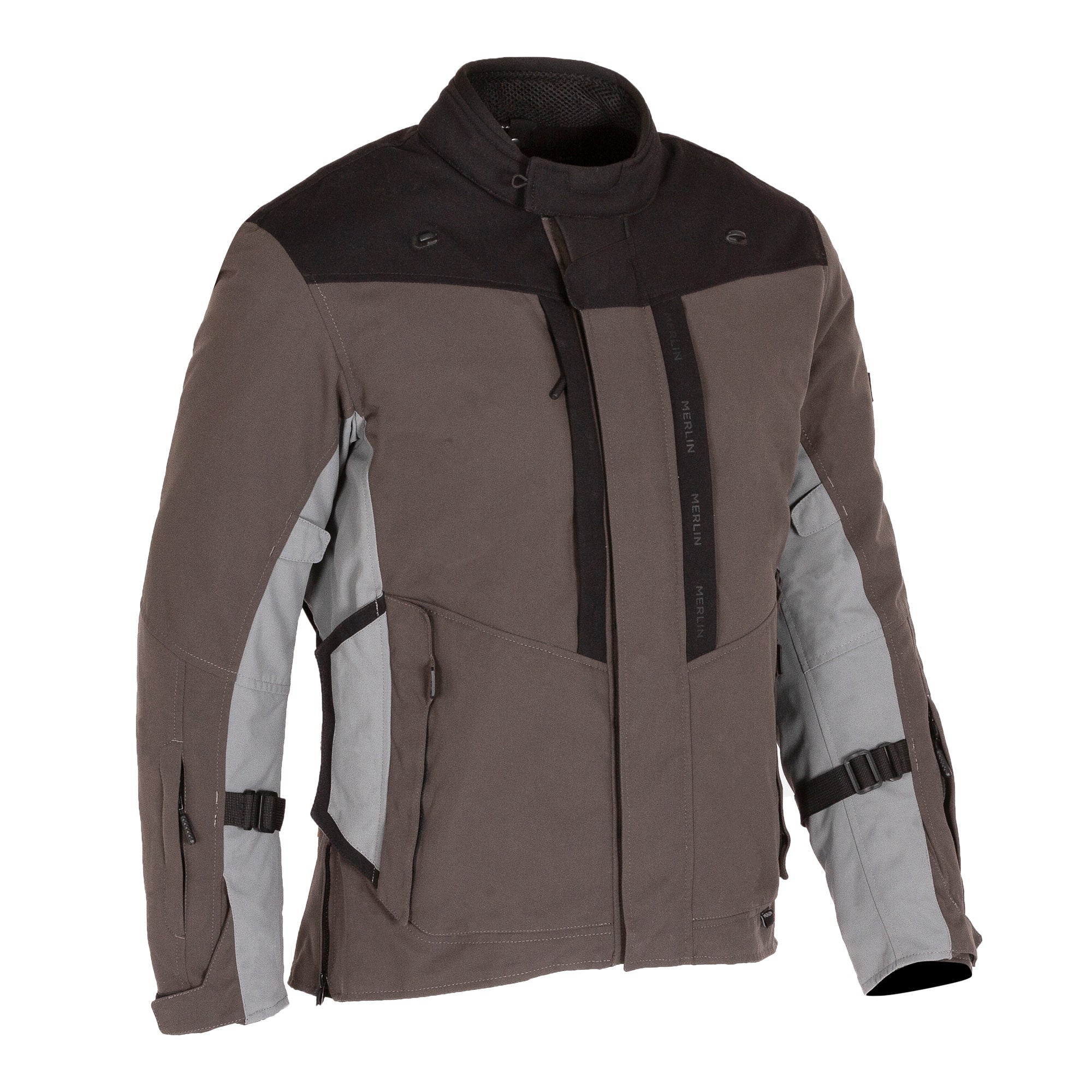 Merlin Borderlands D3O Laminated Textile Jacket Granite FREE UK Delivery, FREE 365 Day Returns | Moto Central