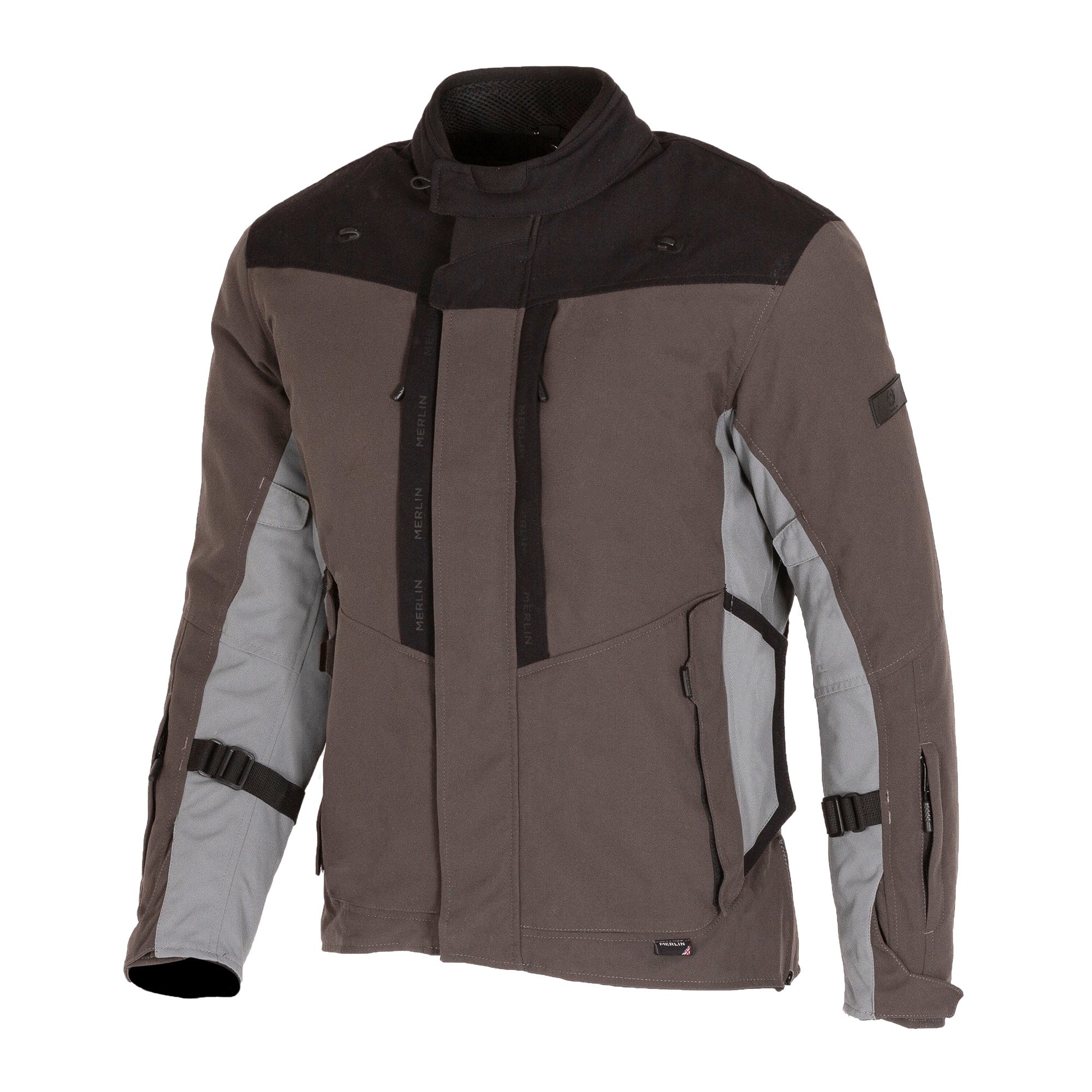 Merlin Borderlands D3O Laminated Textile Jacket Granite FREE UK Delivery, FREE 365 Day Returns | Moto Central