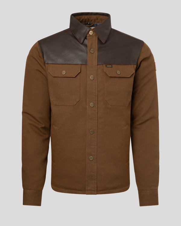 Rokker Bozeman Rider Shirt Brown FREE UK Delivery, FREE 365 Day Returns | Moto Central