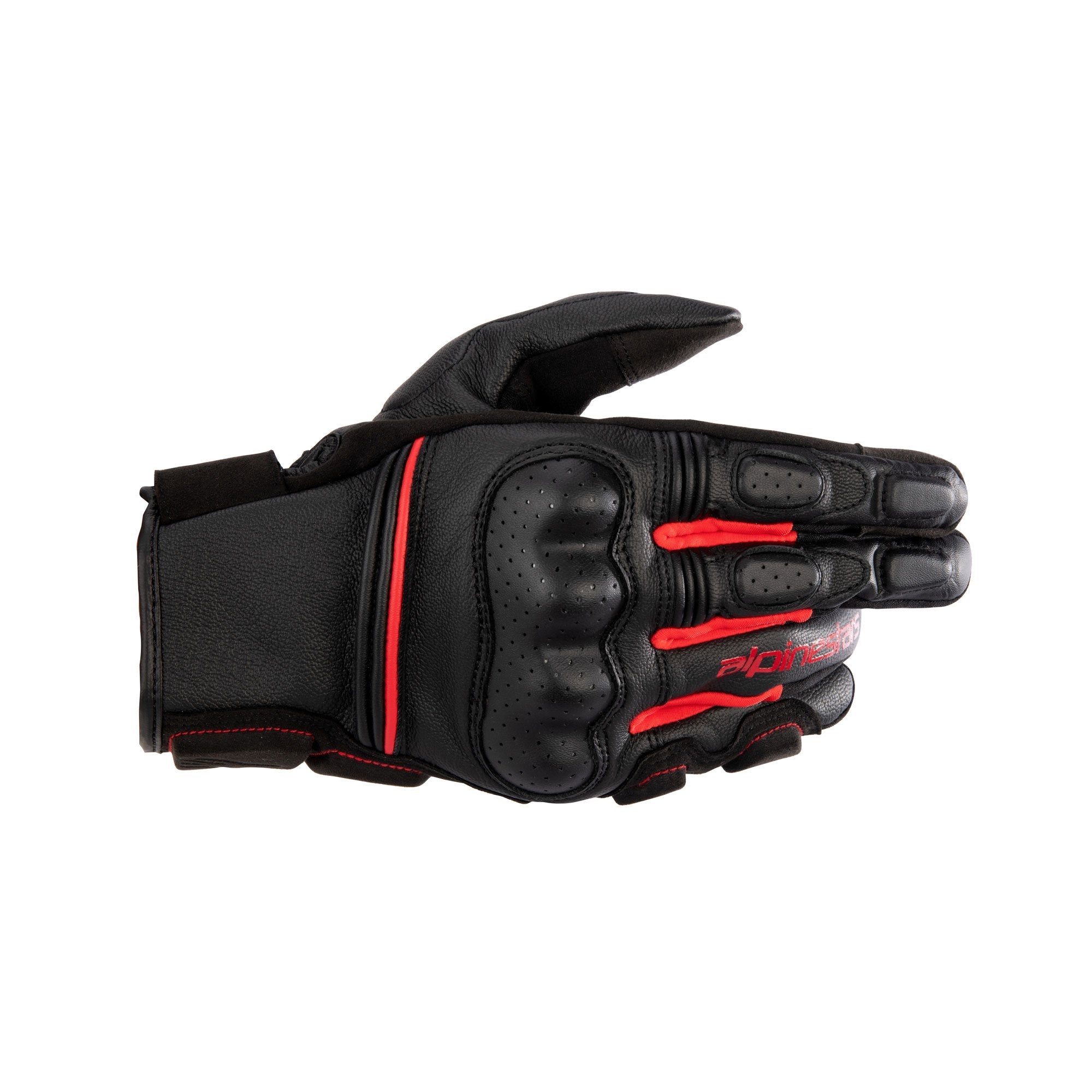 Alpinestars Phenom Leather Gloves Black / Bright Red