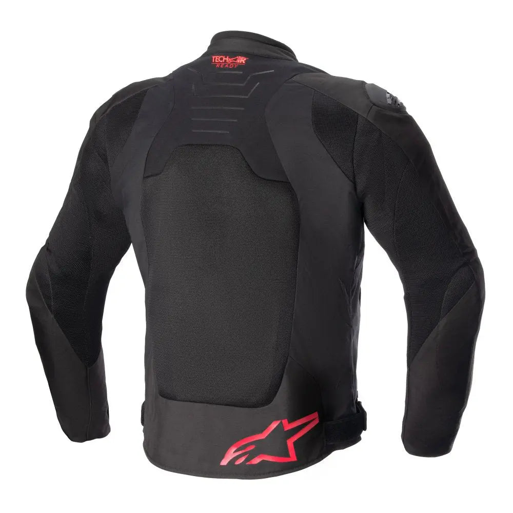 Alpinestars SMX Air Textile Jacket Black / Bright Red - FREE UK Shipping, FREE 365 Day Returns | Moto Central