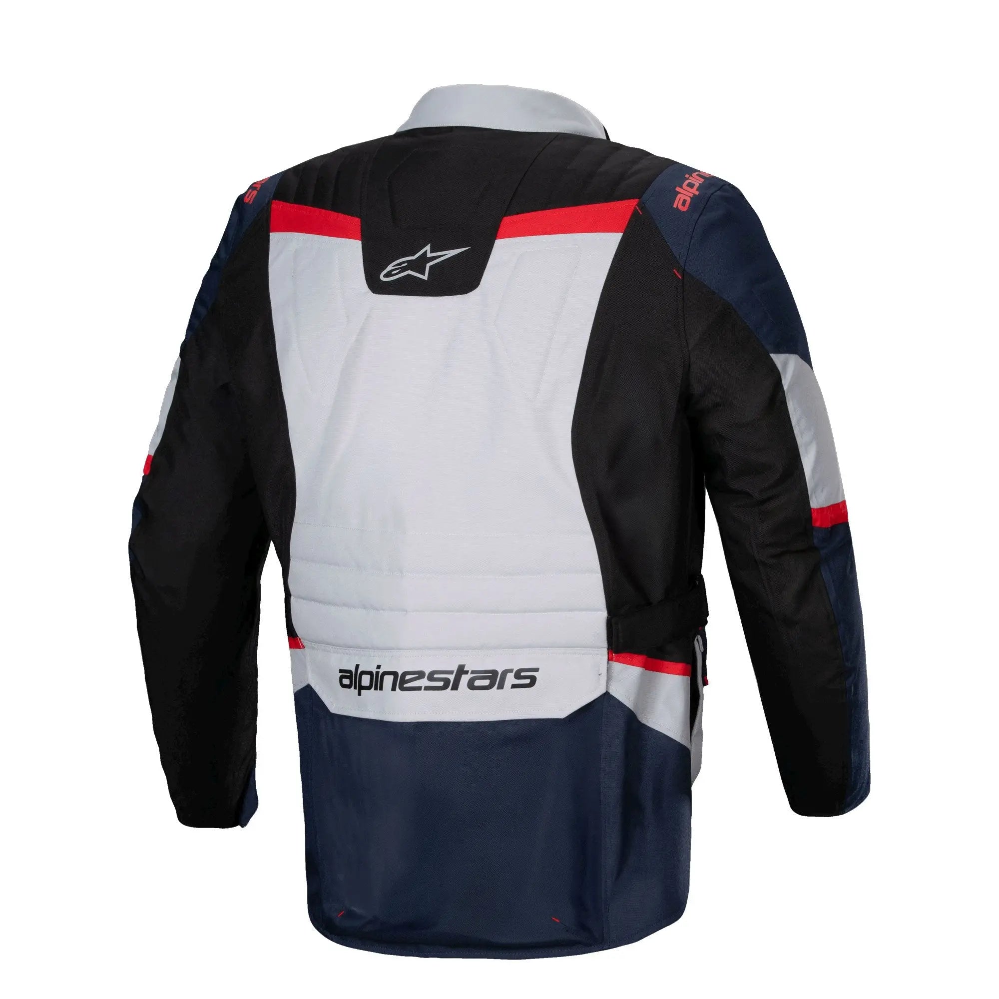 Alpinestars ST-1 Waterproof Textile Jacket Dark Blue / Black / Bright Red - FREE UK Shipping, FREE 365 Day Returns | Moto Central