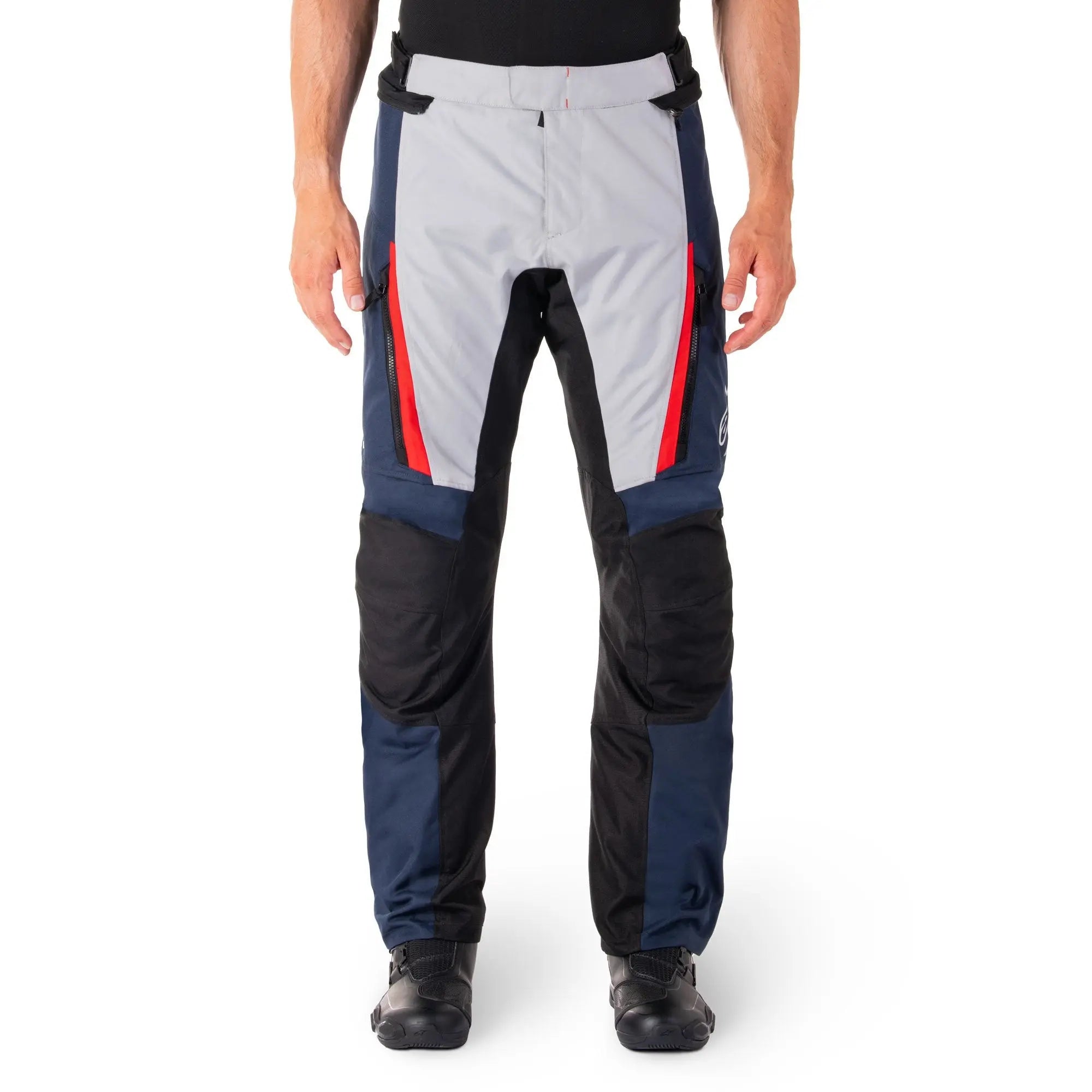 Alpinestars ST-1 Waterproof Textile Trouser Dark Blue / Black / Bright Red - FREE UK Shipping, FREE 365 Day Returns | Moto Central