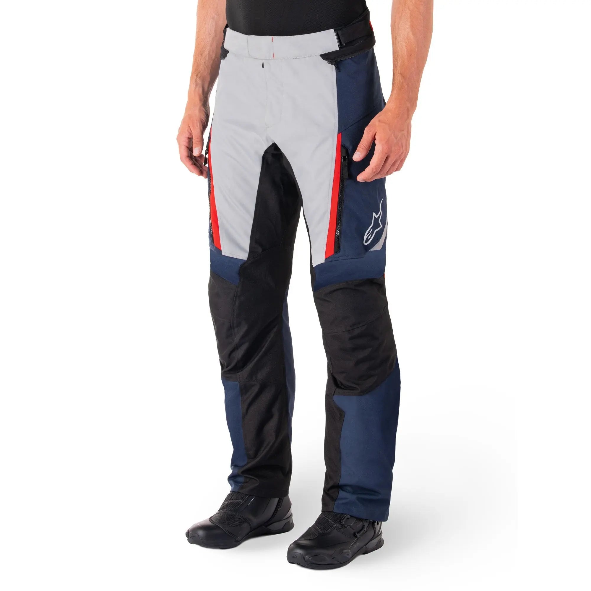 Alpinestars ST-1 Waterproof Textile Trouser Dark Blue / Black / Bright Red - FREE UK Shipping, FREE 365 Day Returns | Moto Central