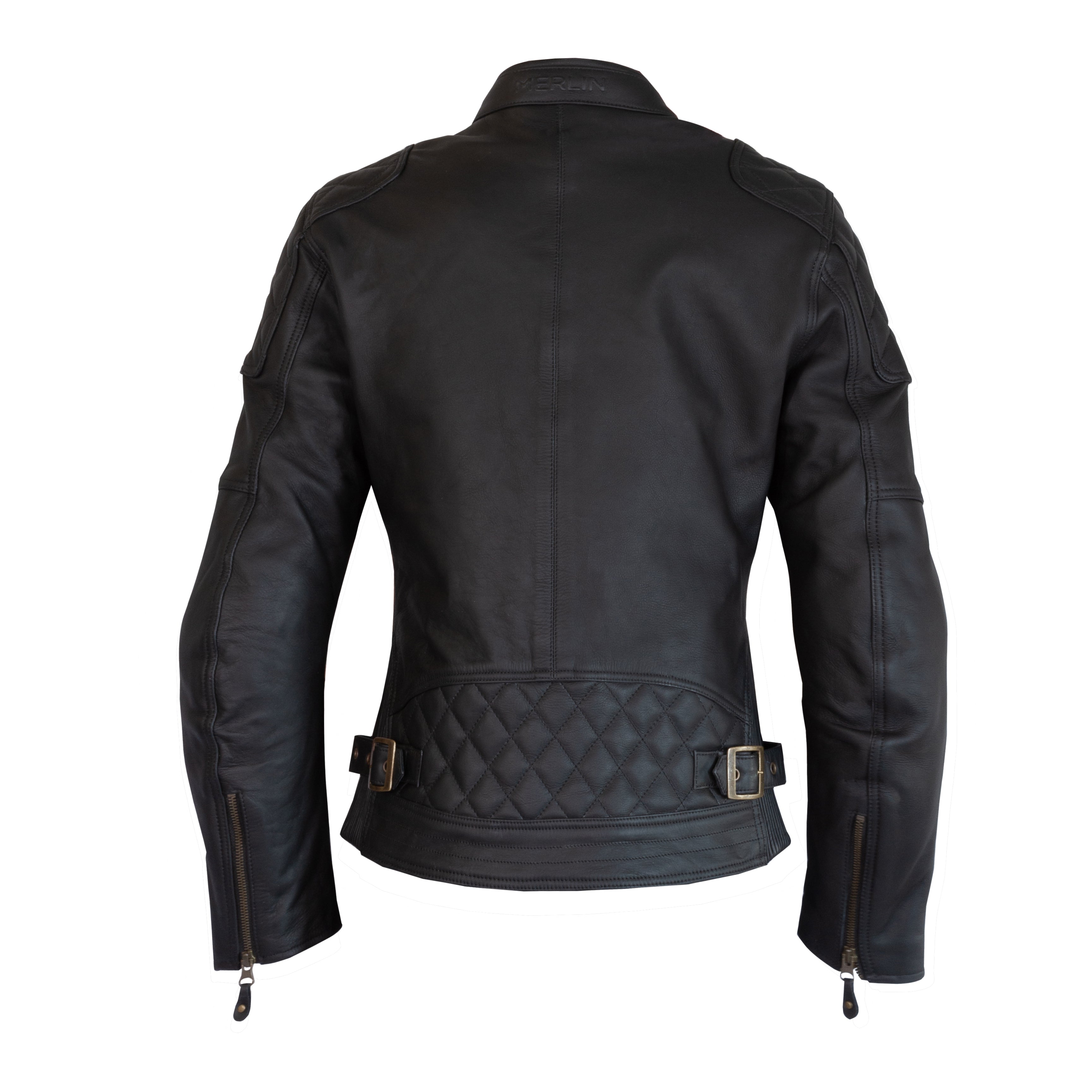 Merlin Bristol Café D3O Ladies Leather Jacket Black FREE UK Delivery, FREE 365 Day Returns | Moto Central