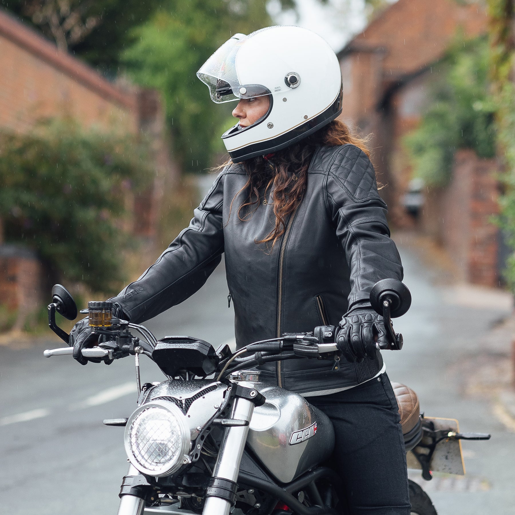 Merlin Bristol Café D3O Ladies Leather Jacket Black FREE UK Delivery, FREE 365 Day Returns | Moto Central