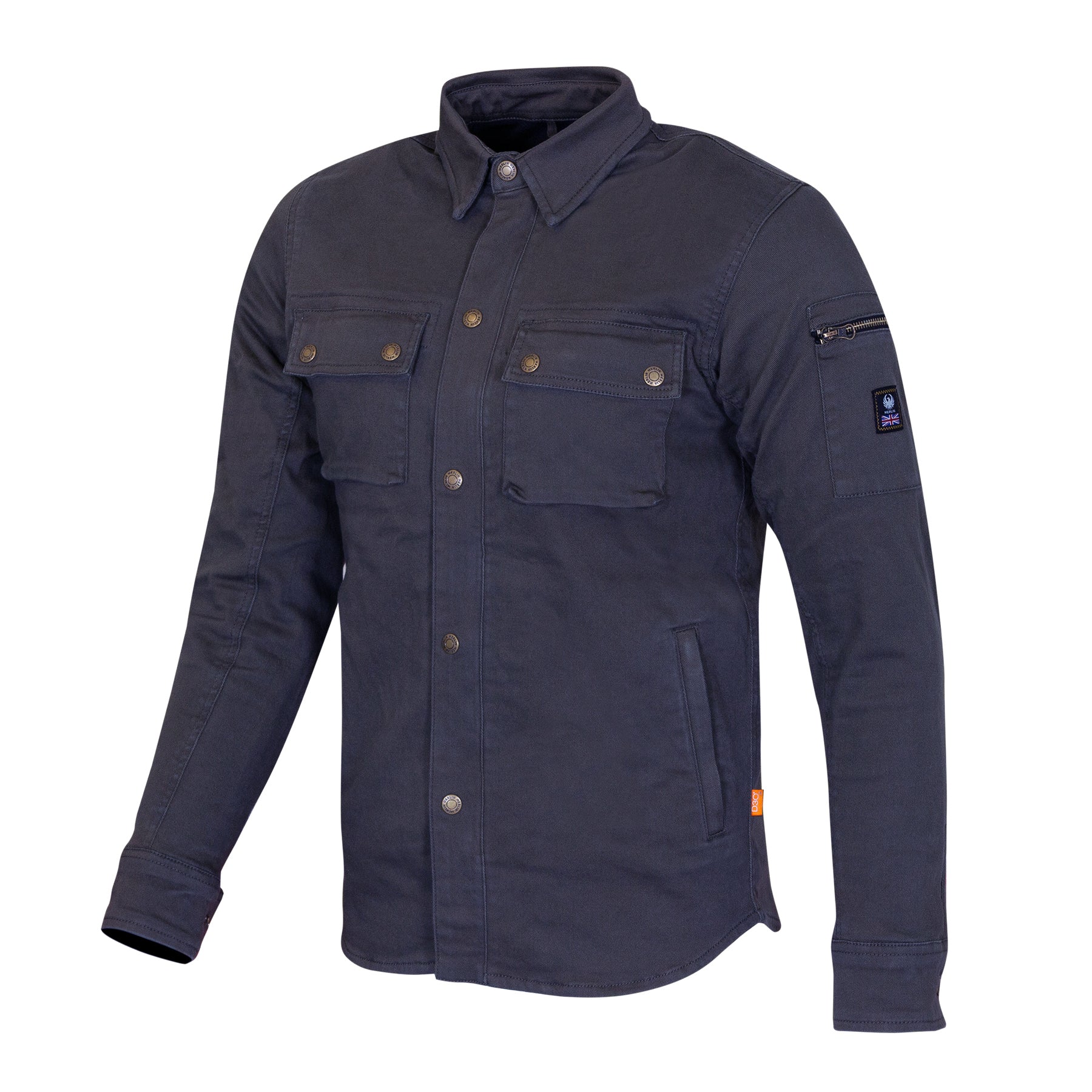 Merlin Brody D3O Single Layer Riding Shirt Navy FREE UK Delivery, FREE 365 Day Returns | Moto Central