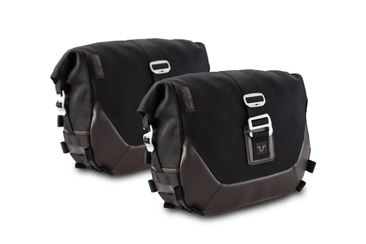 SW-Motech Legend Side Bag System LC Black / Brown | Vendor No BC.HTA.01.086.20000 - FREE UK Shipping, FREE 365 Day Returns | Moto Central