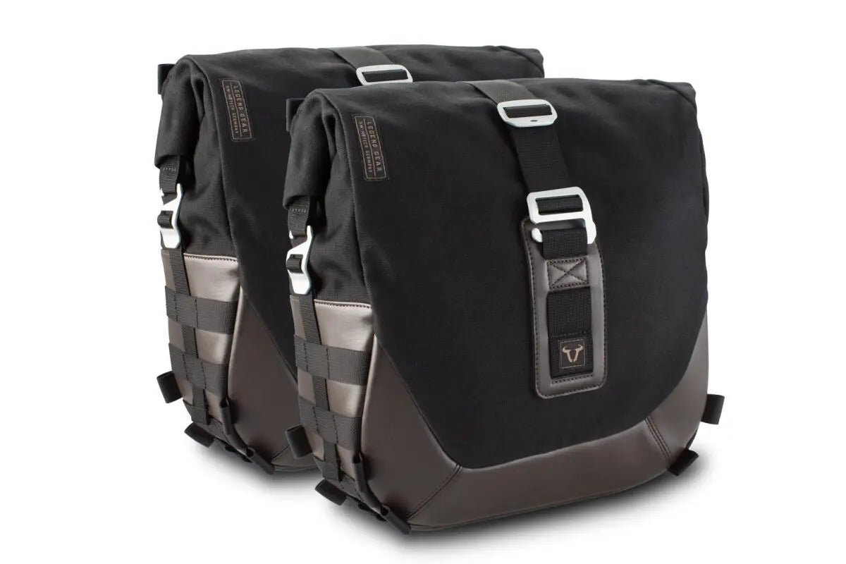 SW-Motech Legend Side Bag System LC Black / Brown | Vendor No BC.HTA.01.887.20001 - FREE UK Shipping, FREE 365 Day Returns | Moto Central